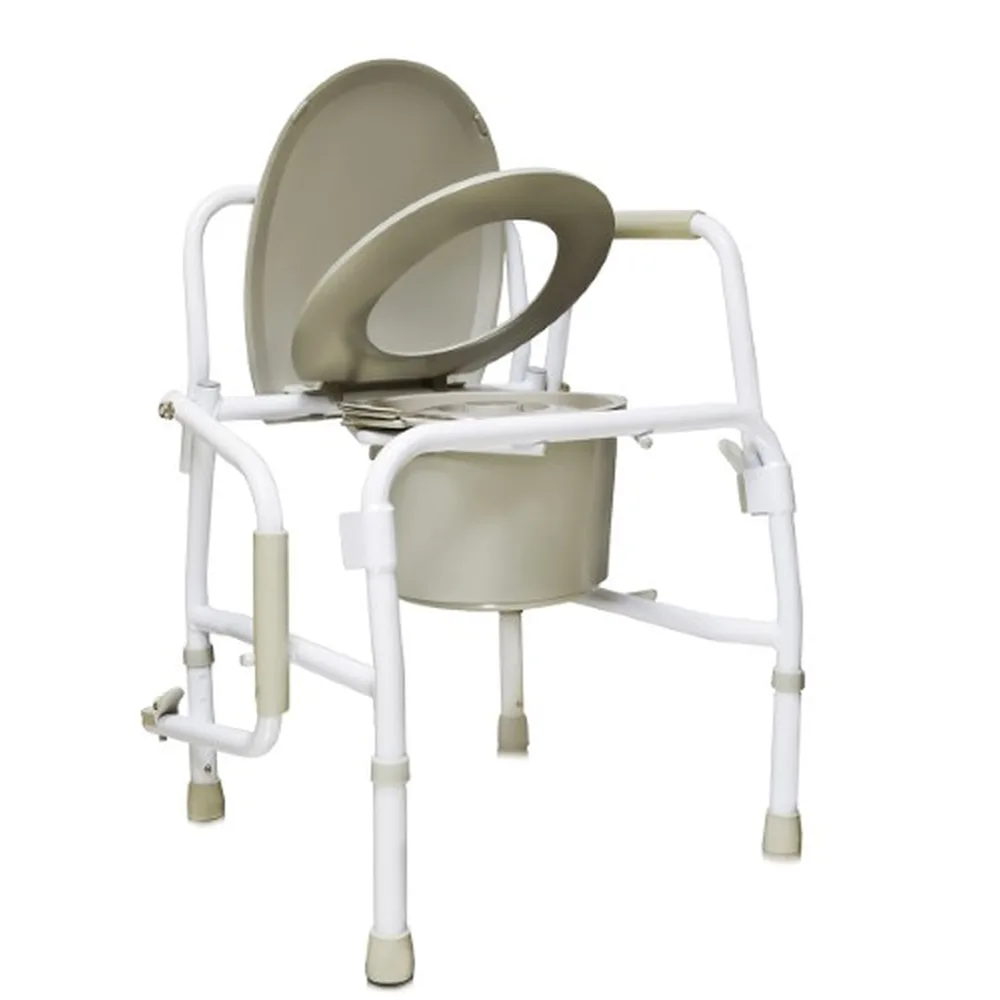 Toilet chair with folding armrests amcb6807