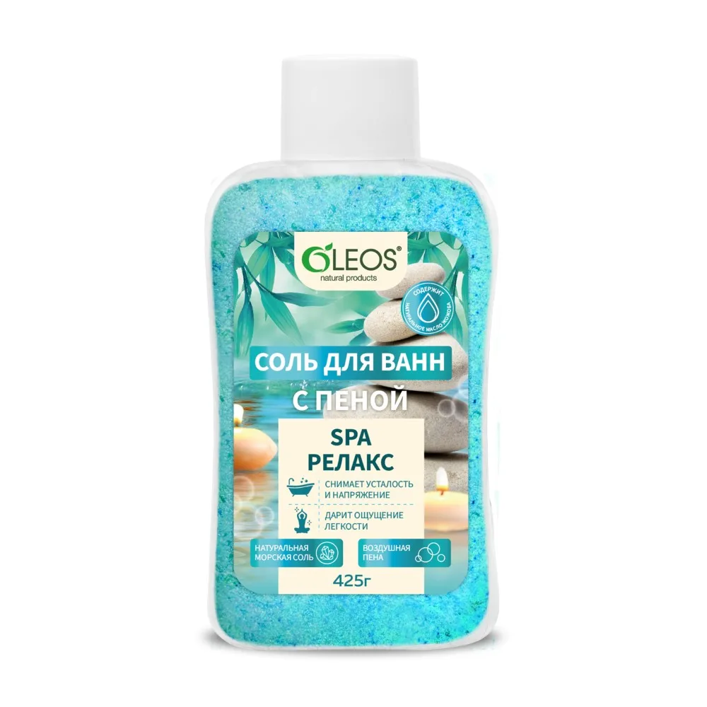 Oleos Bath Salt with Foam Spa Relax 425 g