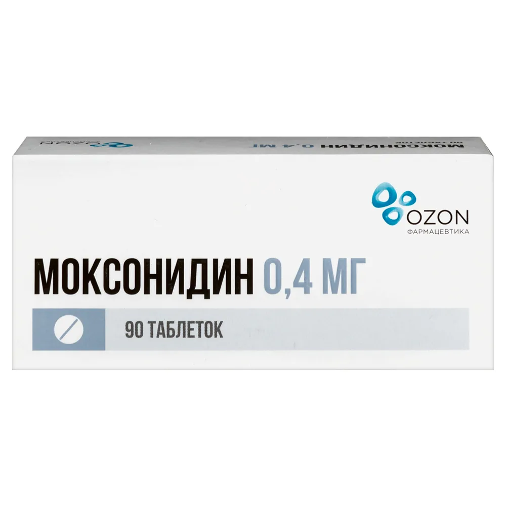 Moxonidine 0.4 mg 90 tablets, film-coated