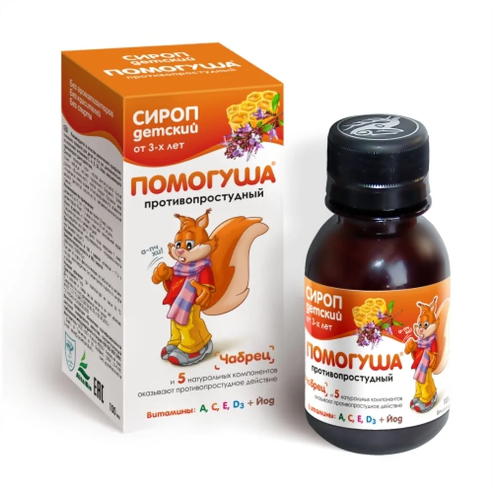 Pomogusha Syrup for Children Cold Relief 100 ml for Children from 3 Years