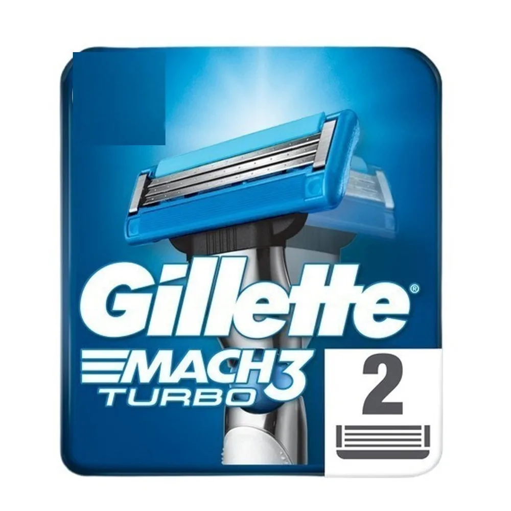 GILLETTE MACH3 TURBO REPLACEMENT CARTRIDGES FOR SAFETY RAZORS N2