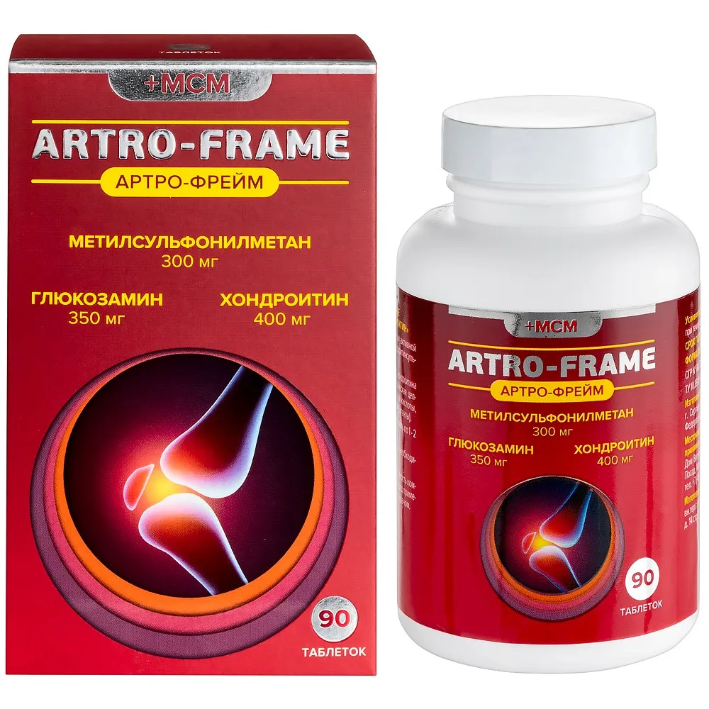 Arthro-frame MSM Glucosamine Chondroitin 90 tablets 1.35 g
