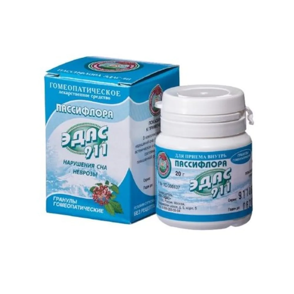 Edas-911 Passiflora Homeopathic Granules 20 g