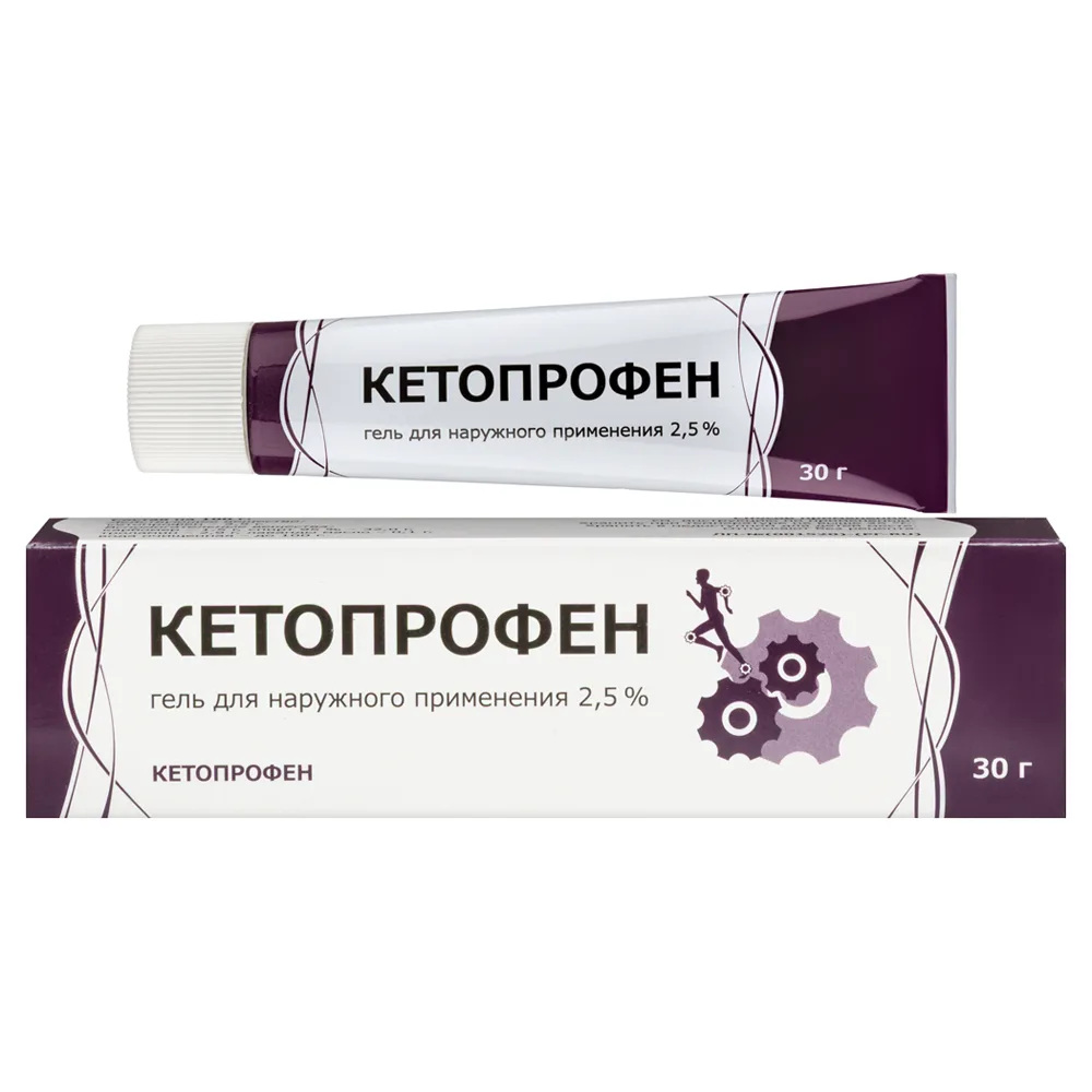 Ketoprofen 2.5% gel for external use 30 g