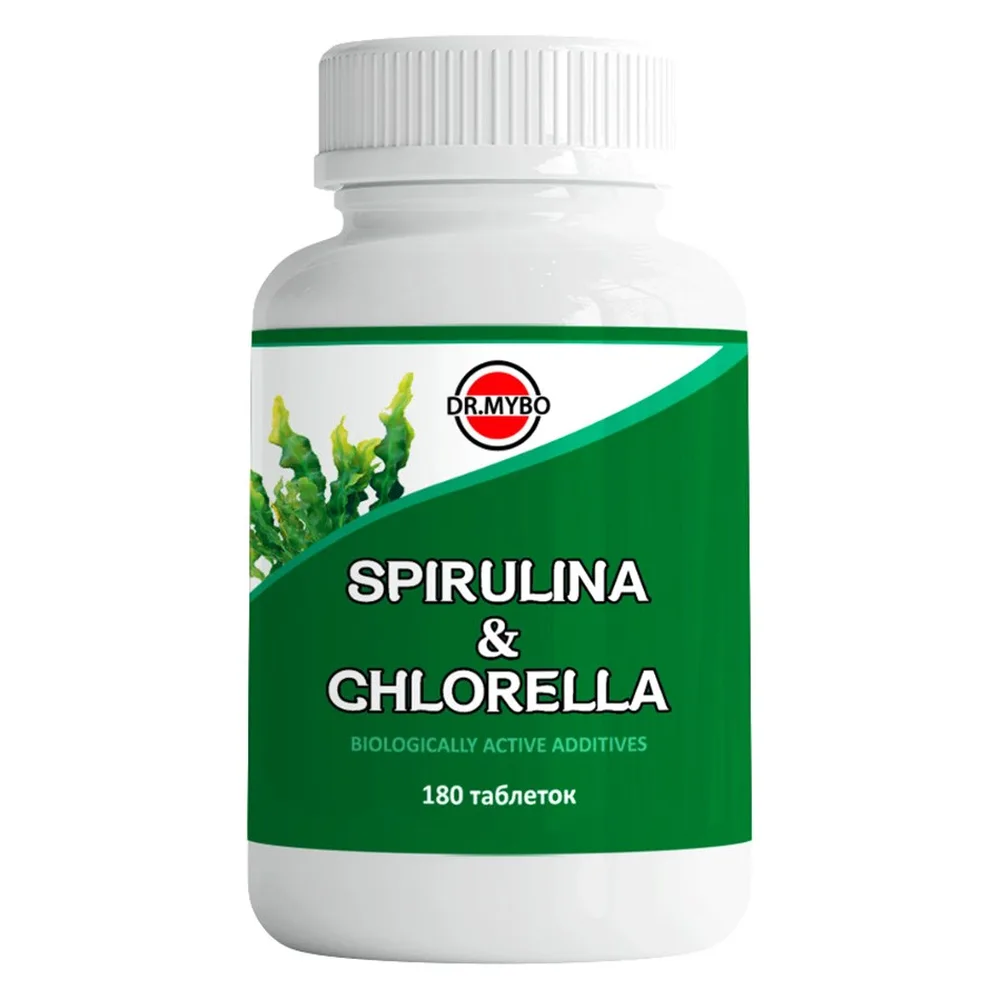 Dr mybo Spirulina + Chlorella 180 tablets 0.5 g