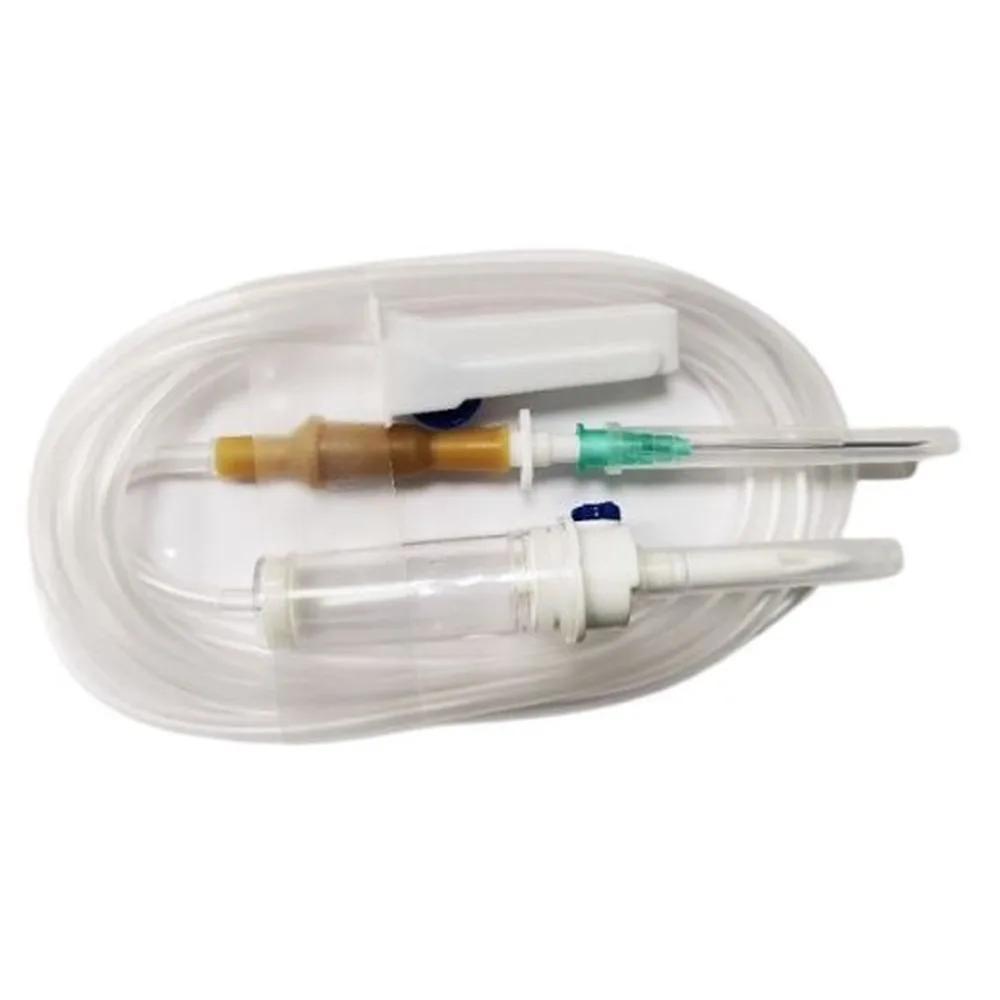 Single-use sterile polymer device for infusion of blood substitutes and infusion solutions, pr 23-05-mpk Elets with needle 0.8x40 mm 1 pc.