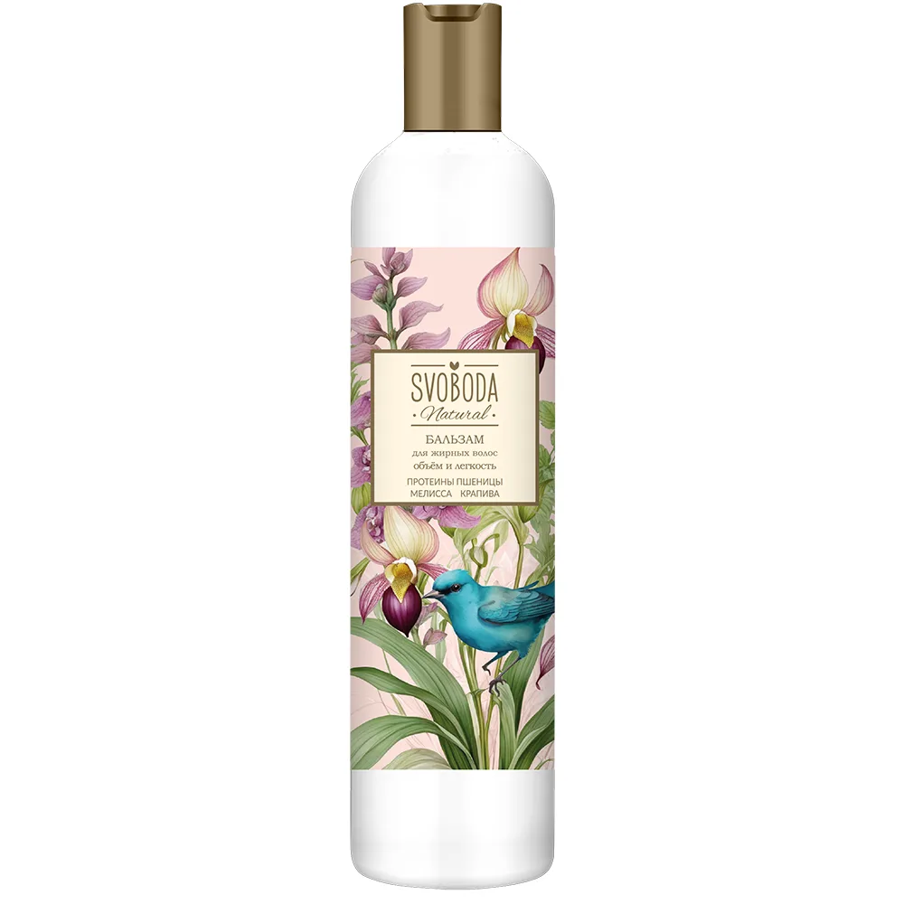 Svoboda Natural Conditioner for Oily Hair Melissa Extract Nettle Extract Wheat Proteins 430 ml