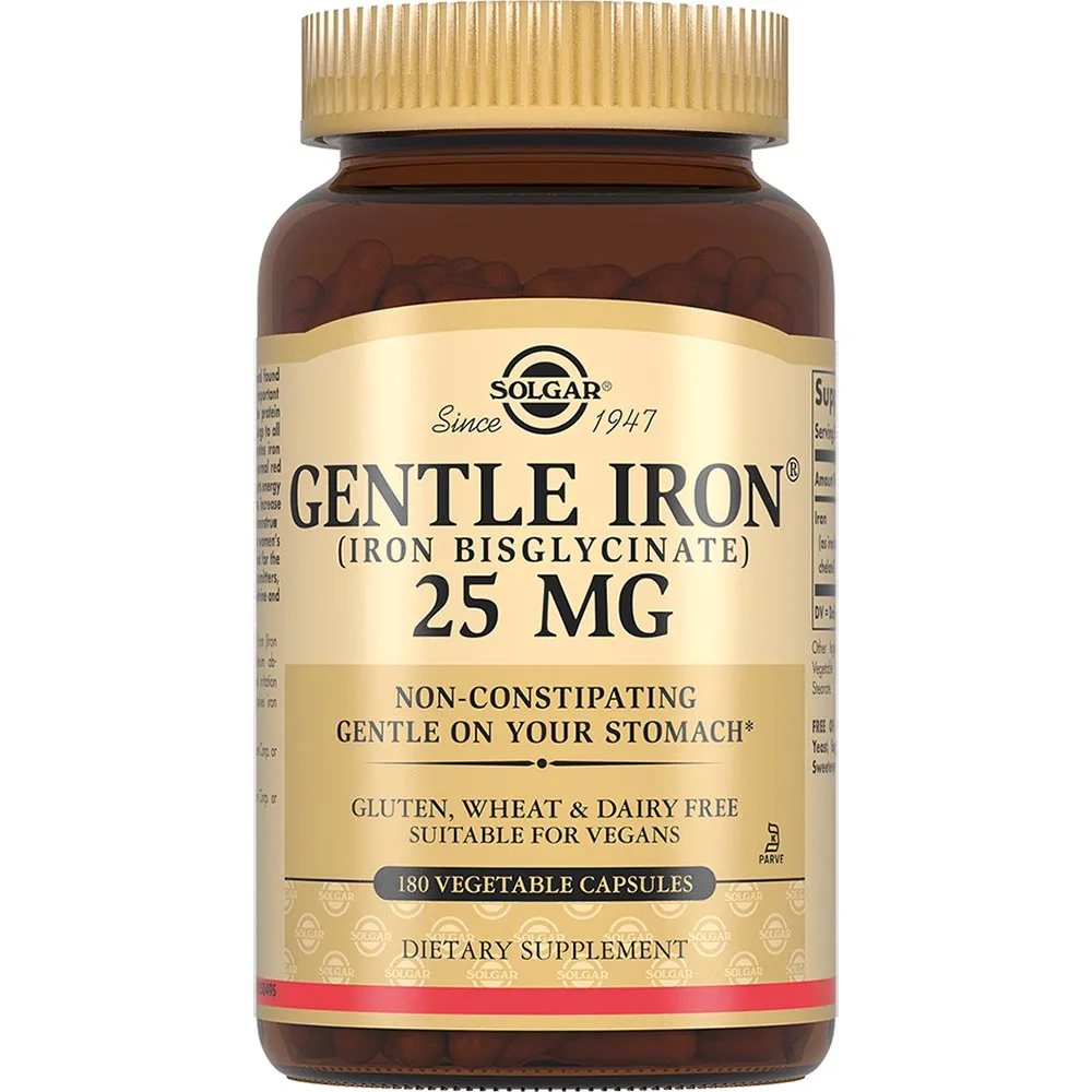 Solgar Easy Iron 25 mg 180 capsules 475 mg
