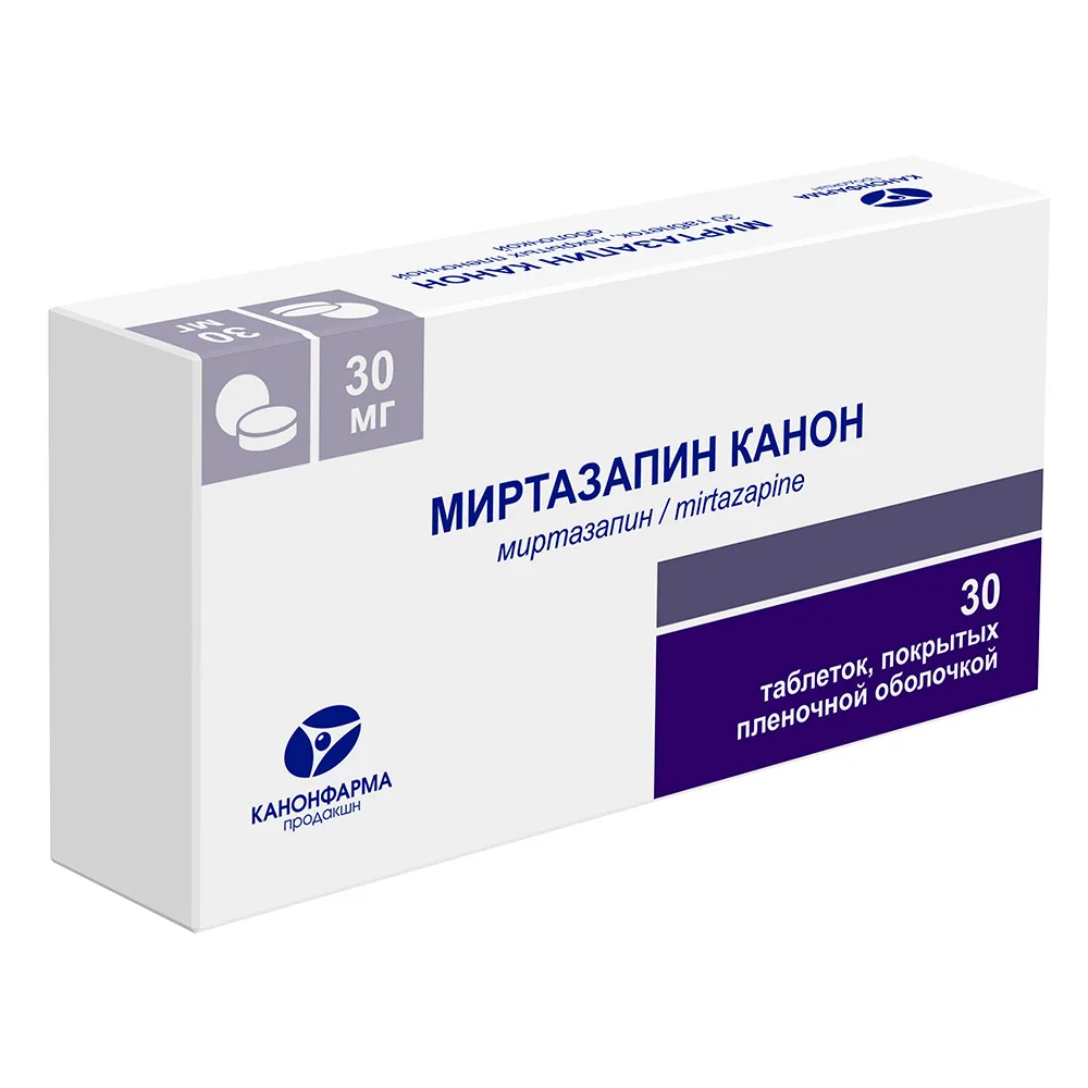Mirtazapine Canon 30 mg 30 tablets, film-coated