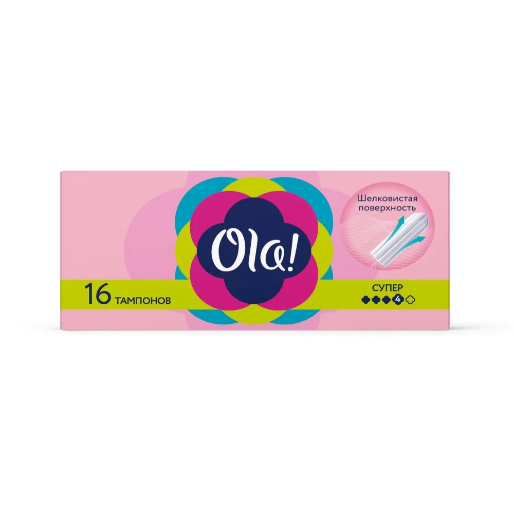 Ola Tampons Super Silky Surface 16 pcs.
