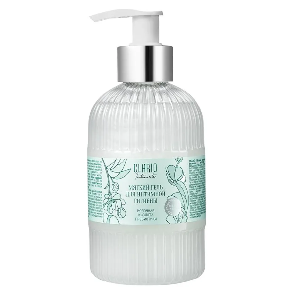 Clario gel for intimate hygiene with lactic acid and trehalose soft refreshing 295 ml