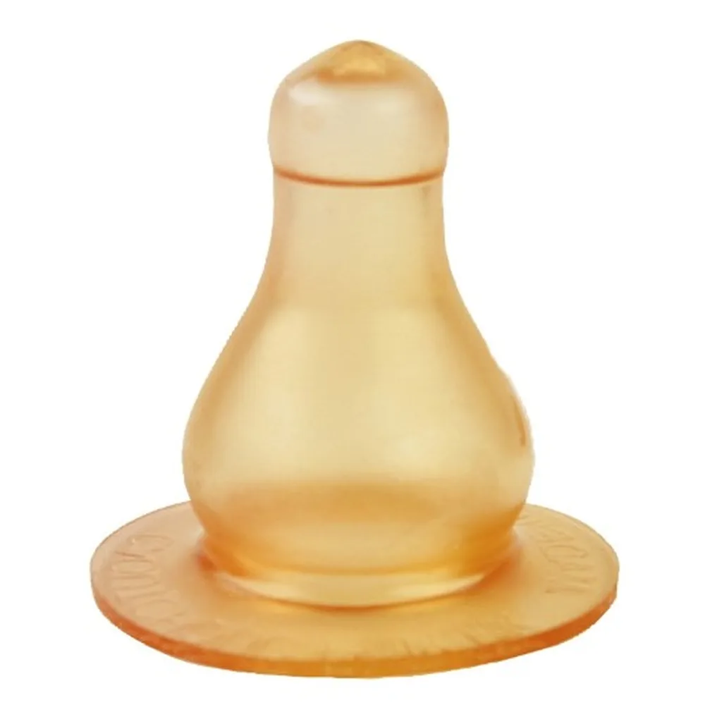 Kurnosiki latex nipple large size with X-shaped hole for porridge 6+ 1 pc. / 12133
