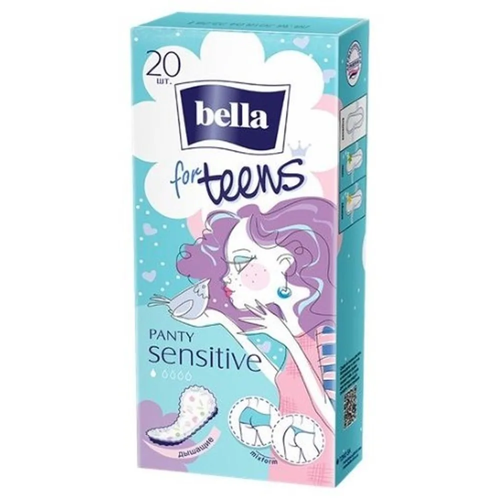Bella Panty for Teens Sensitive Daily Panty Liners 20 pcs.