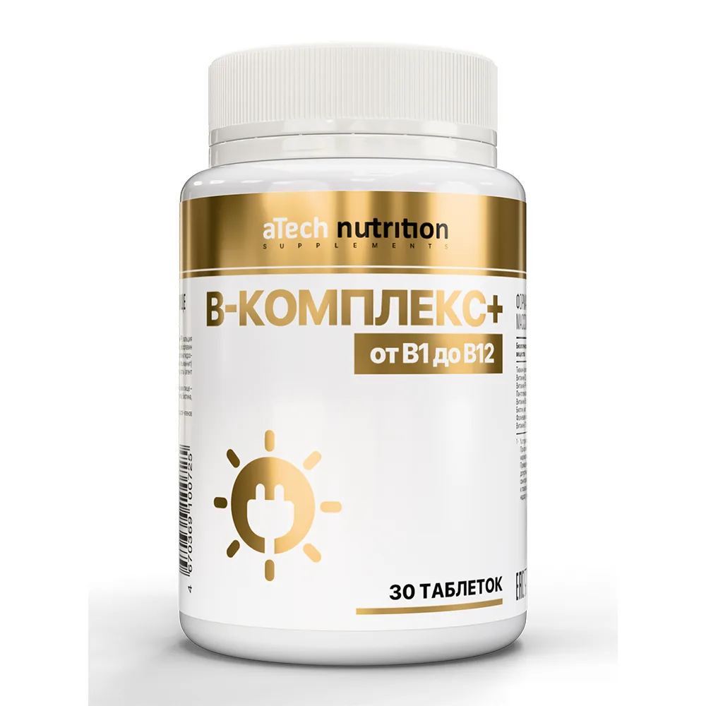 Atech Nutrition B-Complex+ 30 tablets 250 mg