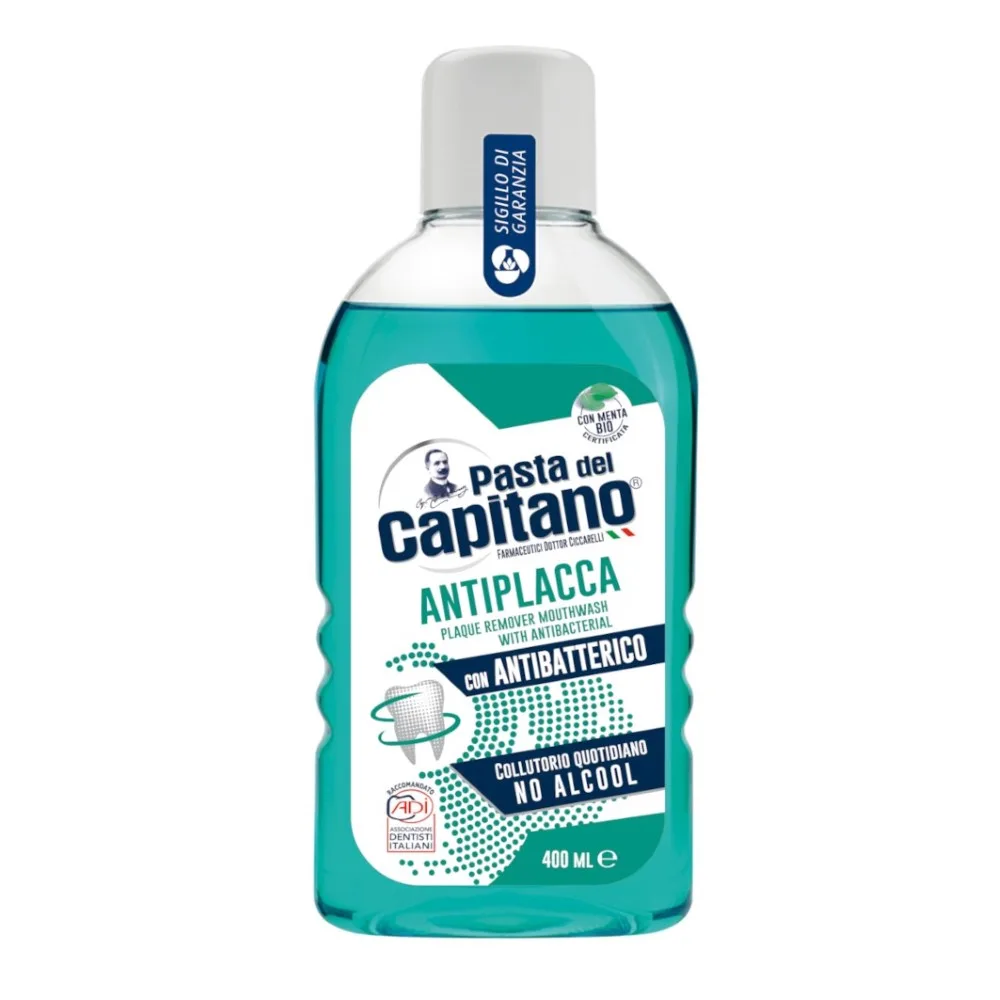Pasta del Capitano Mouthwash Against Dental Plaque 400 ml
