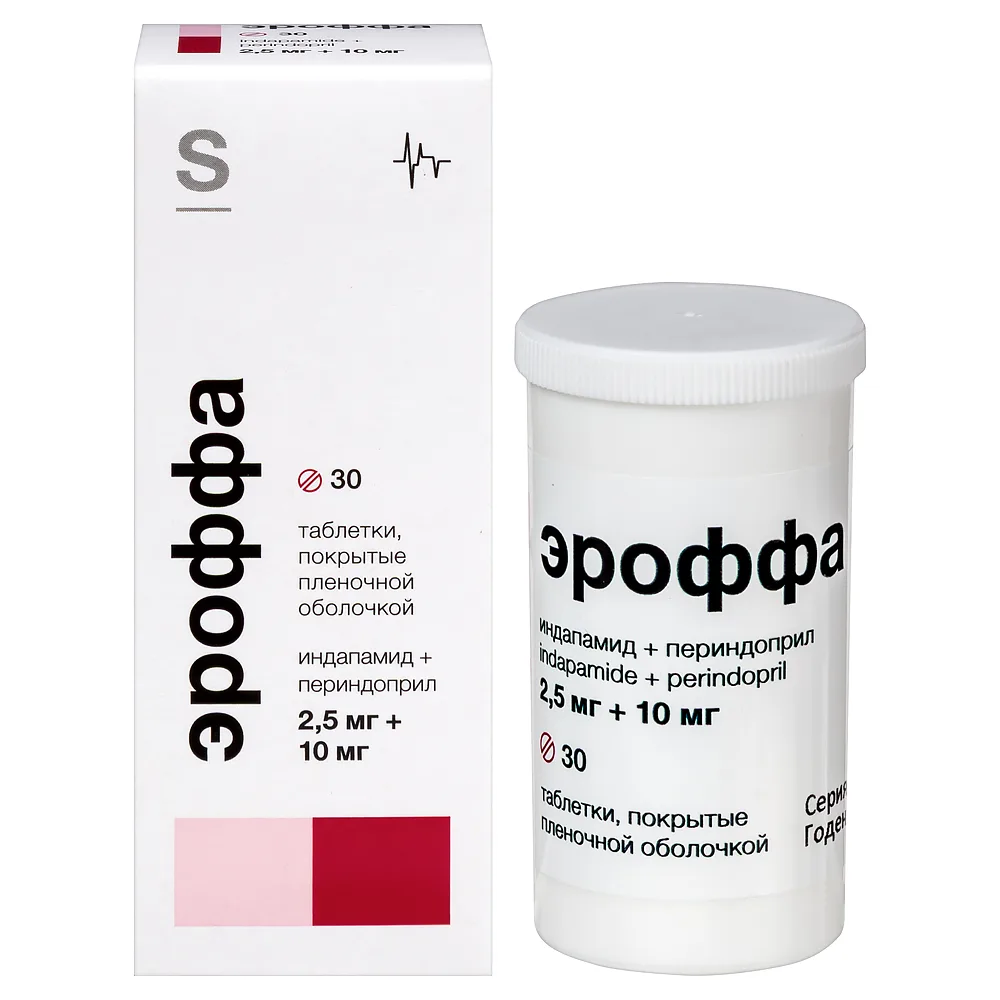 Erofa 2.5 mg + 10 mg 30 pcs. bottle film-coated tablets