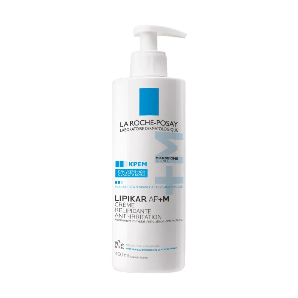 La Roche-Posay Lipikar AP+M Lipid-Replenishing Cream for Dry, Very Dry, and Atopic-Prone Skin 400 ml