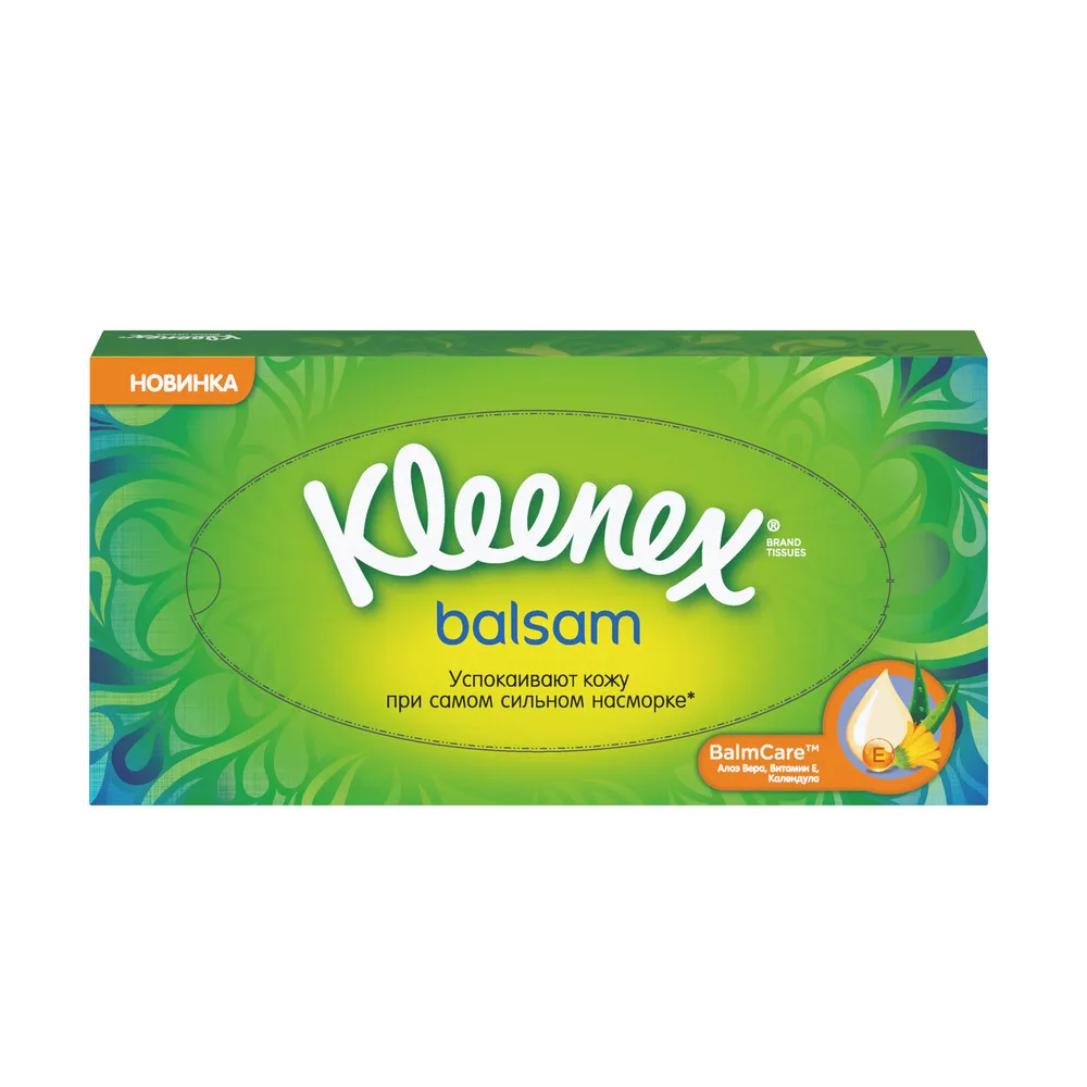 Kleenex wipes in box Balsam 72 pcs