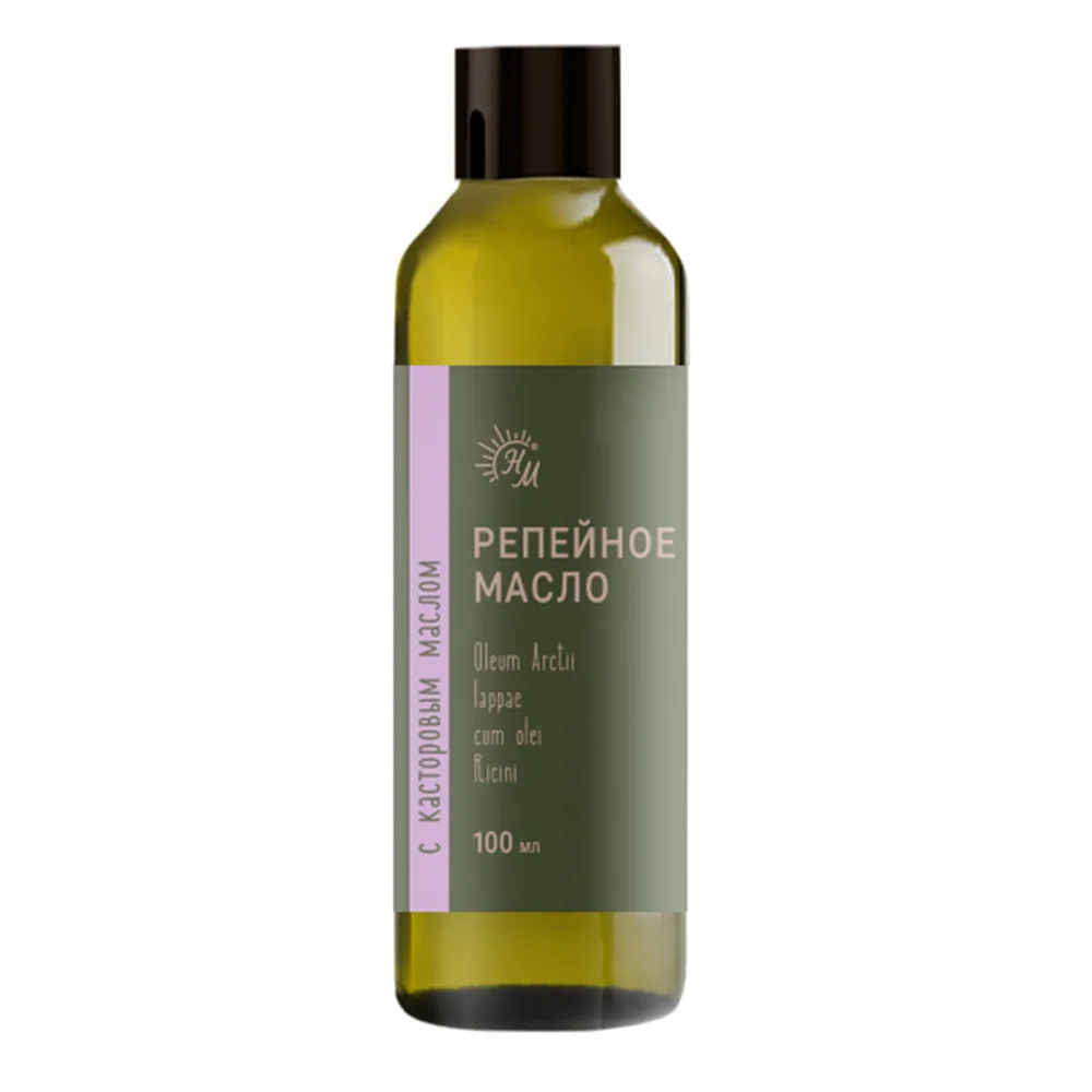 Natural oils burdock oil with castor oil 100 ml