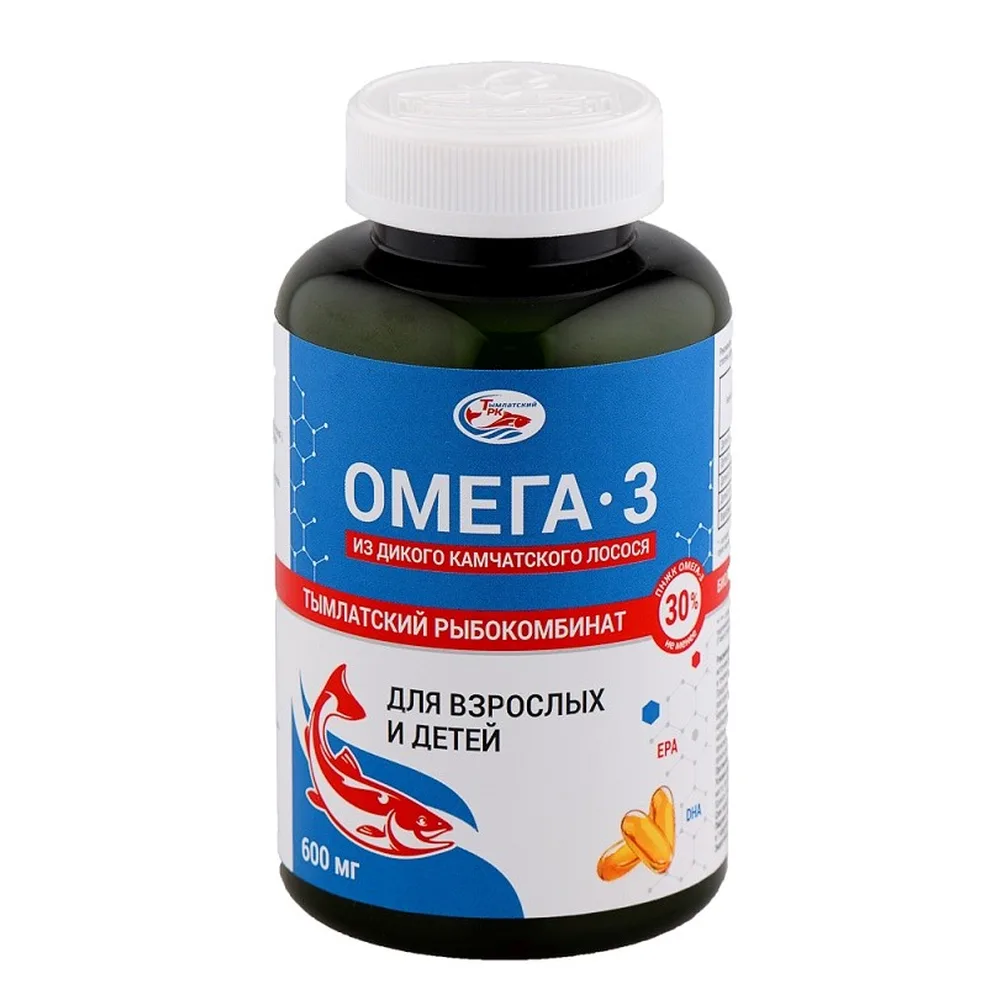 Salmonica Omega-3 from Wild Kamchatka Salmon for Adults and Children 240 pcs. Capsules 600 mg