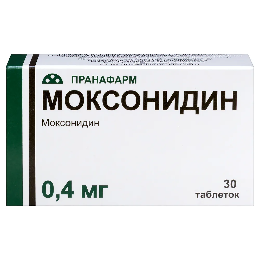 Moxonidine 0.4 mg 30 coated tablets blister