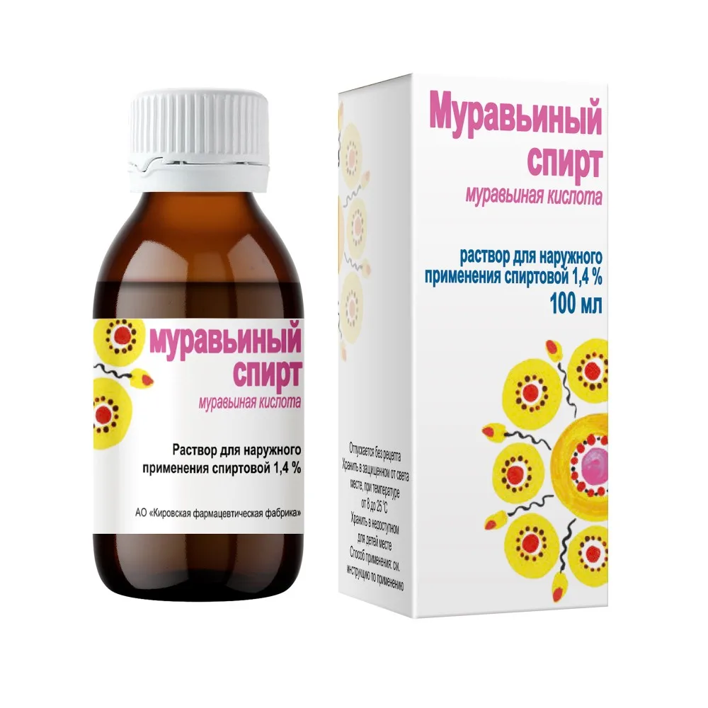 Formic Alcohol 1.4% Solution for External Use 100 ml Bottle