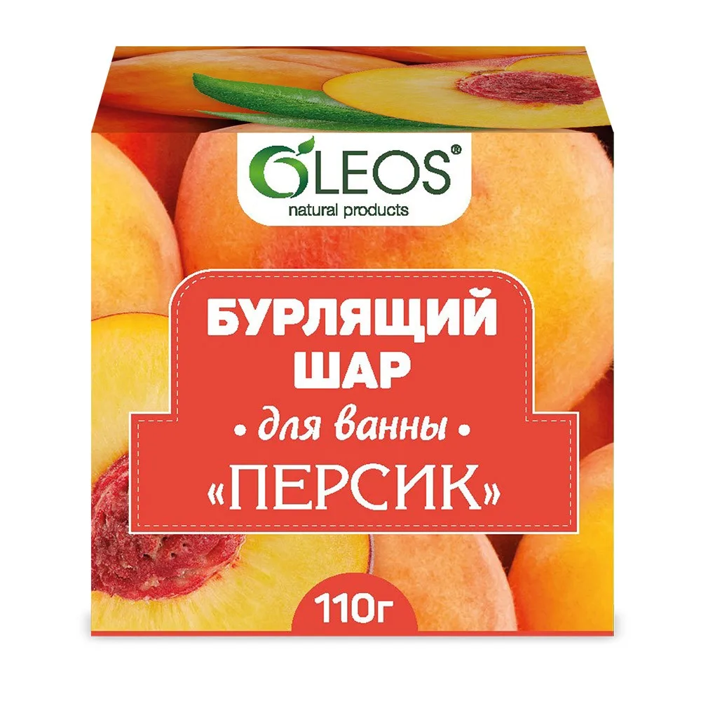 Oleos Peach Bath Bomb 110 g