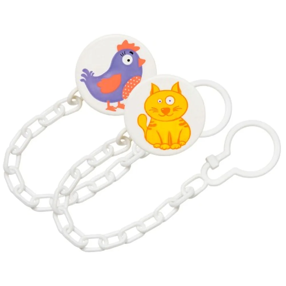 Kurnosiki pacifier clip with chain Friend/type 1/