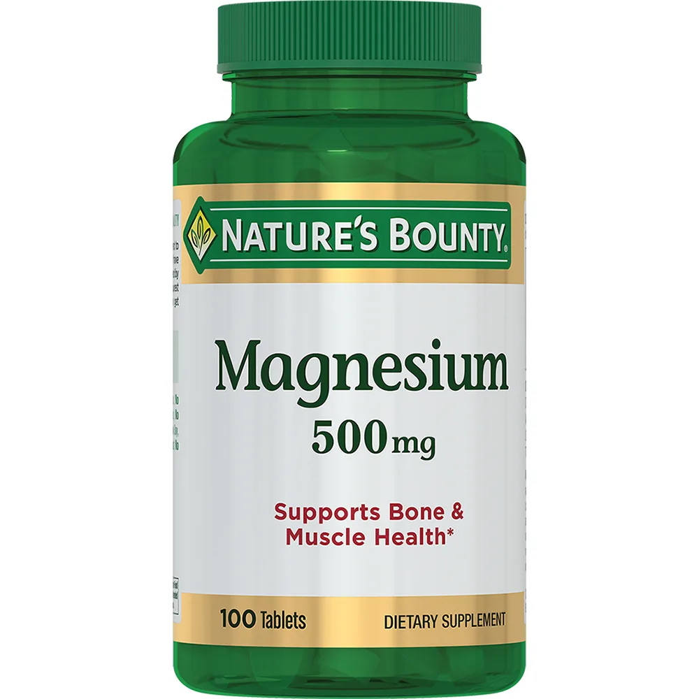 Nature's Bounty magnesium 500 mg 100 tablets 1477 mg