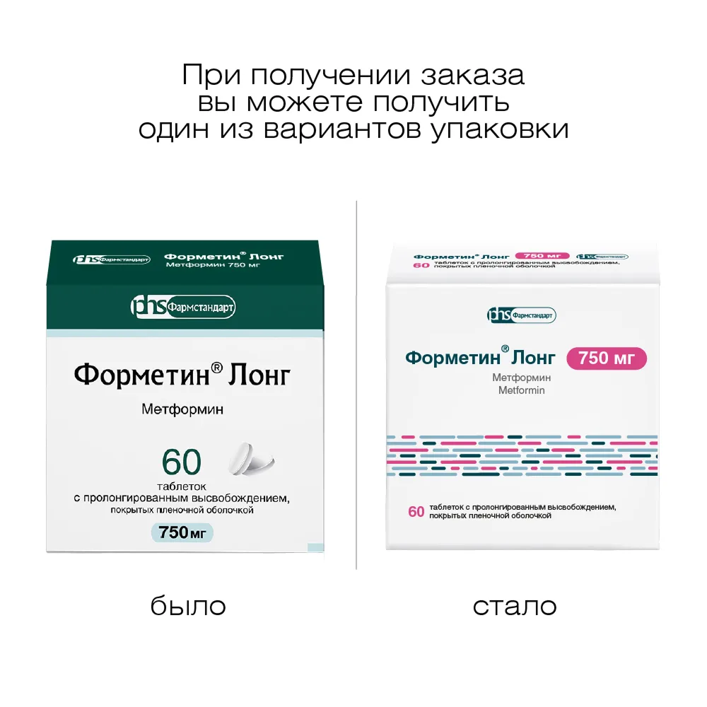 Formetin Long 750 mg 60 tablets prolonged-release film-coated