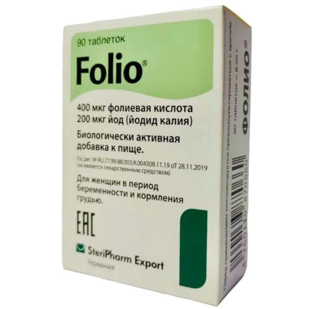 Folio 90 tablets 95 mg
