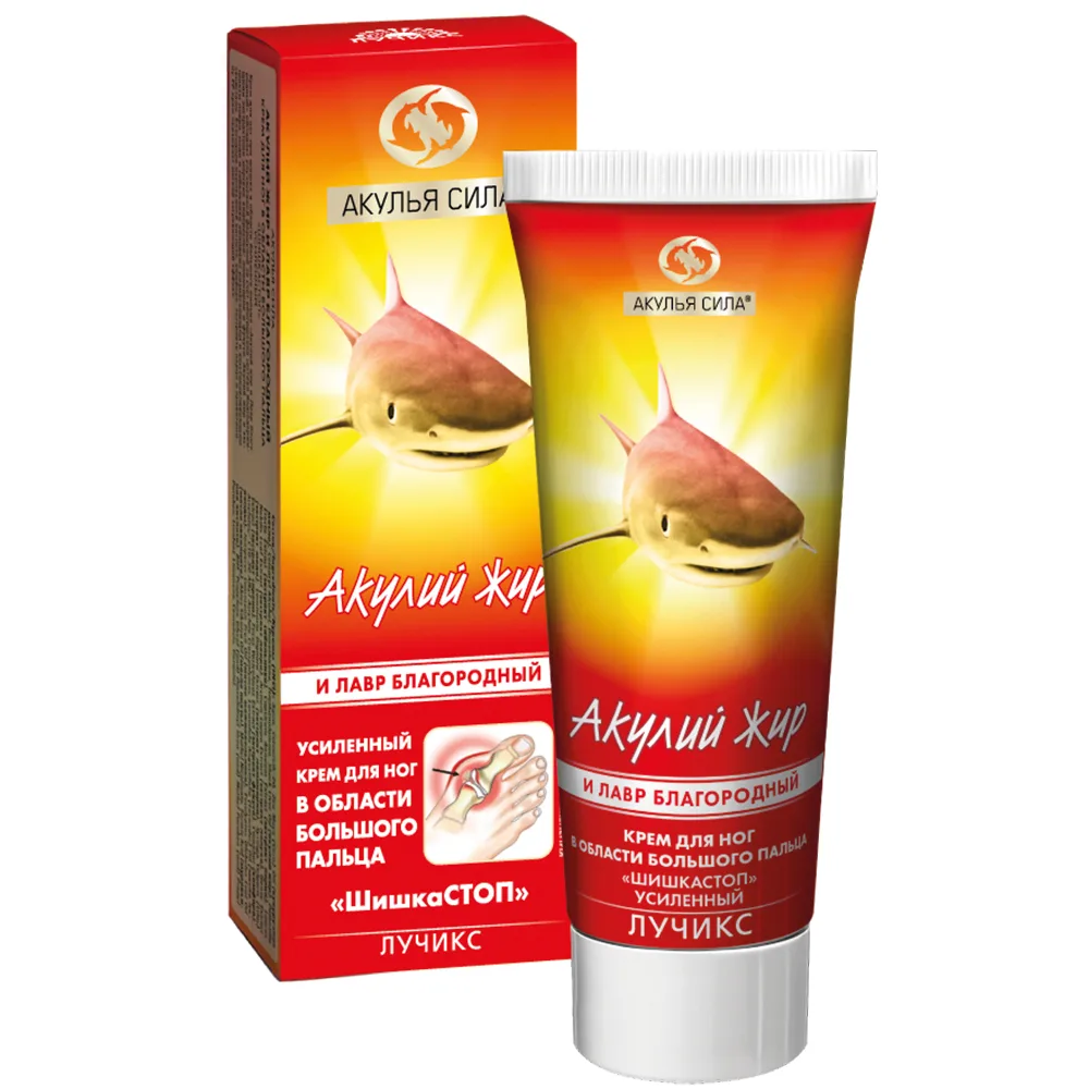 Shark Power Shark Fat and Laurel Leaf Cone Stop Cream for Feet in the Big Toe Area Enhanced 75 ml