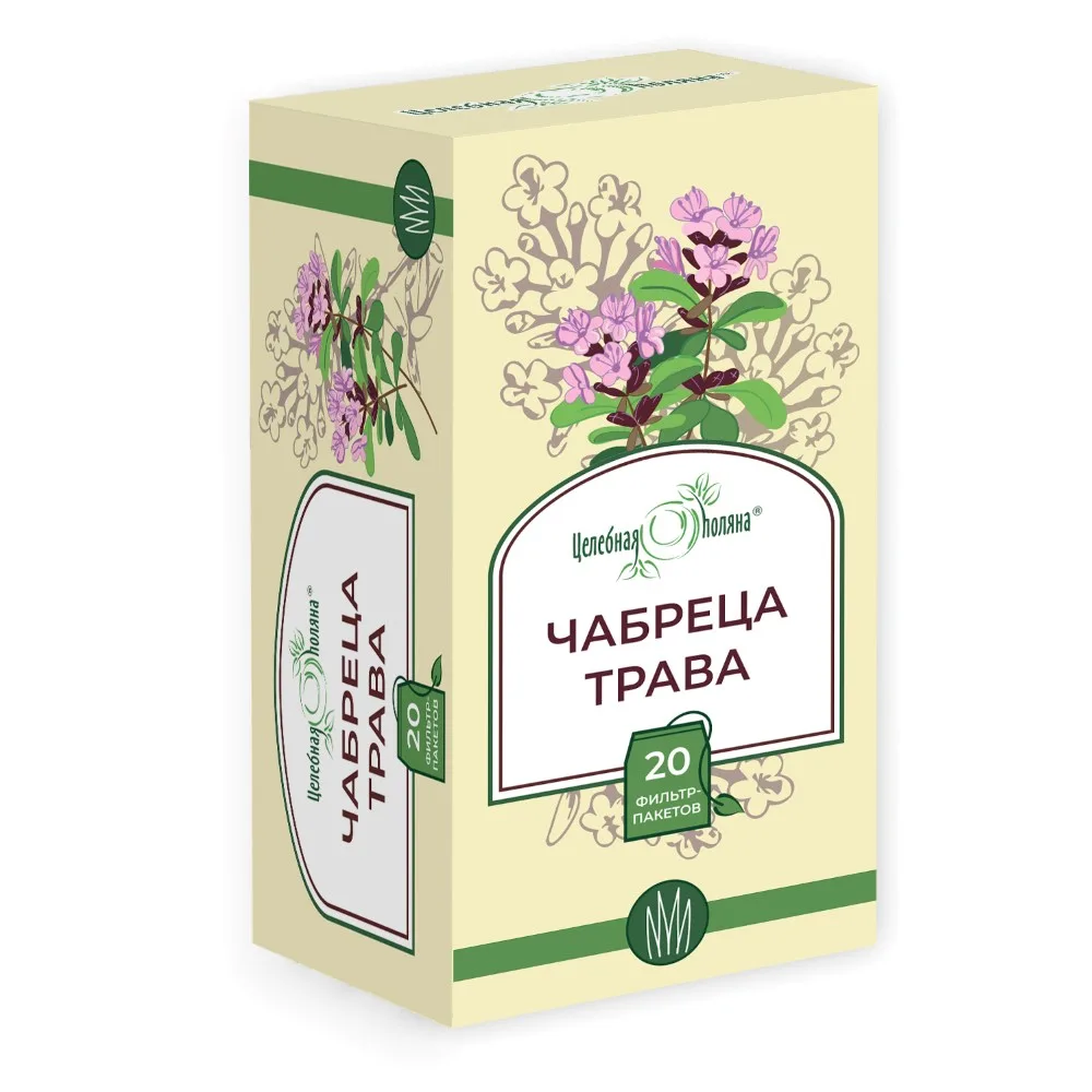 Tselebnaya Polyana Thyme Herb 1.5 g 20 pcs Filter Bags