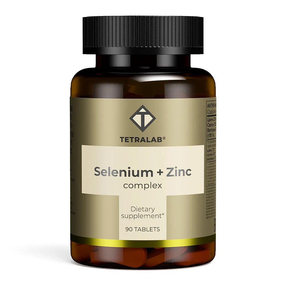 Tetralab Selenium + Zinc Complex 90 coated tablets, 824 mg