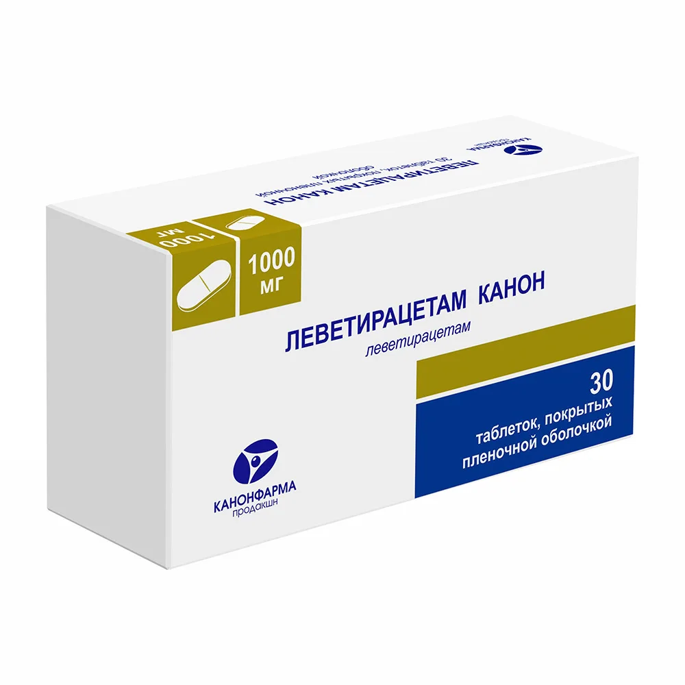Levetiracetam Canon 1000 mg 30 coated tablets