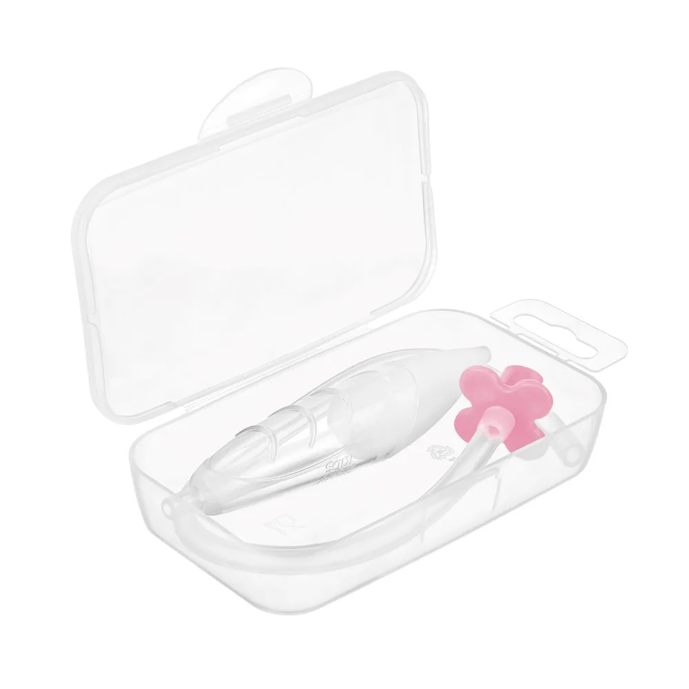 Roxy-kids nasal aspirator with accessories 0+/case/pink mouthpiece