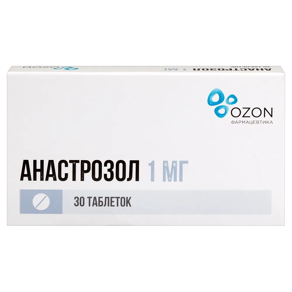 Anastrozole 1 mg 30 coated tablets