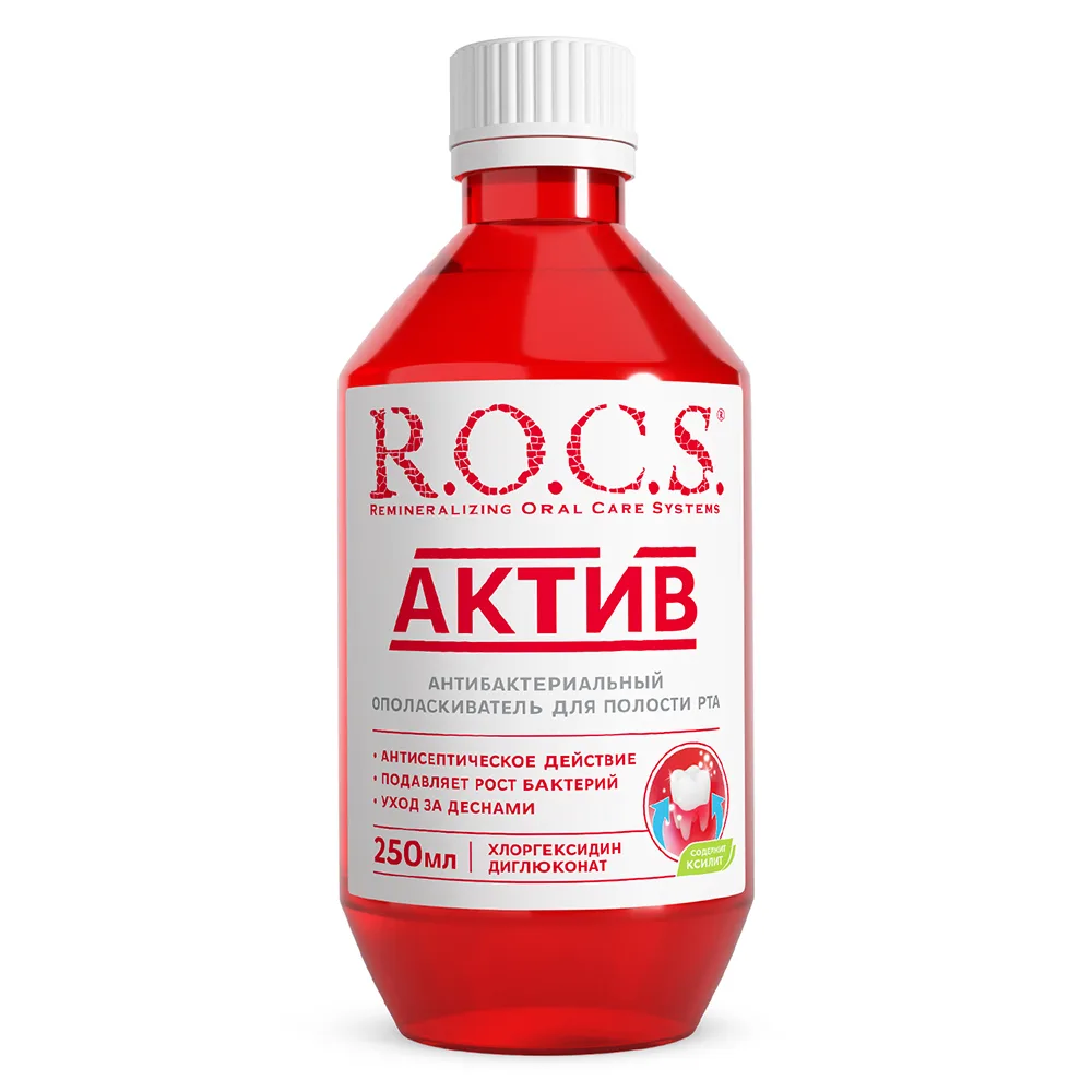Rocs Mouthwash Active 250 ml