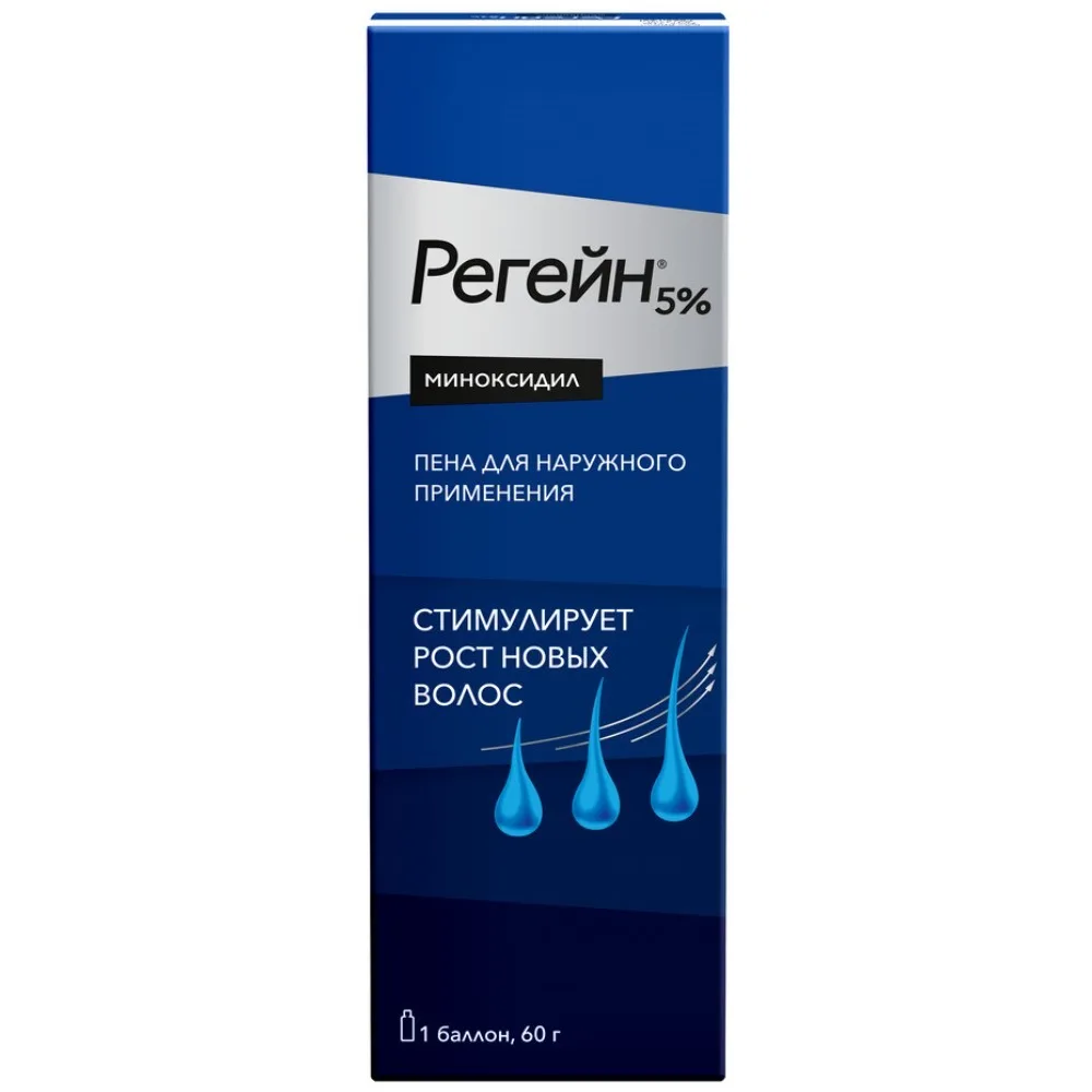 Regaine 5% 1 pc. aerosol foam for external use 60 g