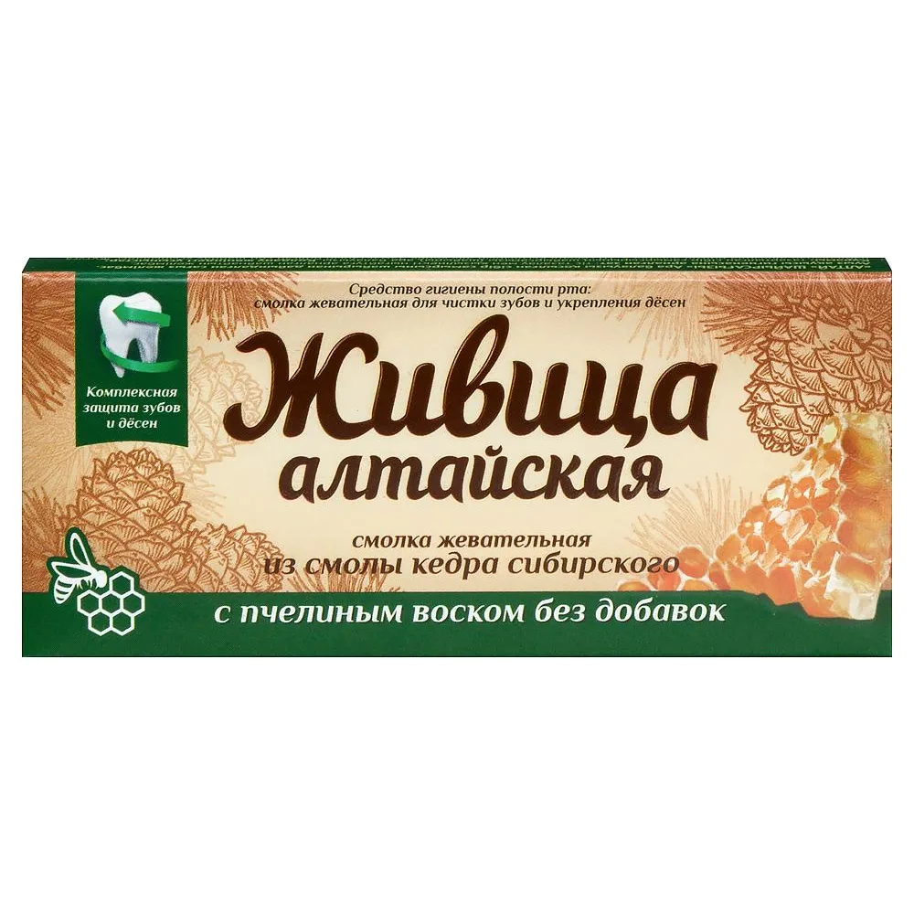 Altai Resin Chewing Gum from Cedar Resin 4 pcs with Beeswax
