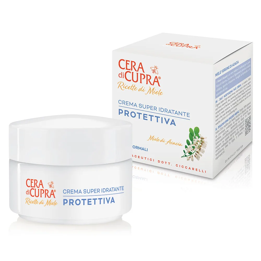 Cera di Cupra cream for face for normal skin with honey and acacia extract ultra-moisturizing protection 50 ml