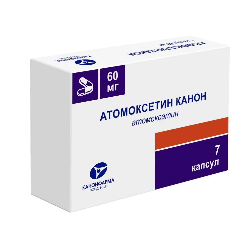 Atomoxetine Canon 60 mg 7 capsules