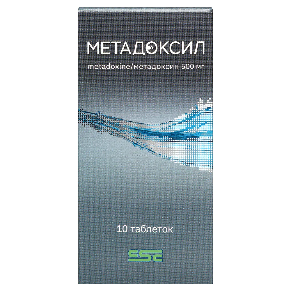 Metadoxine 500 mg 10 tablets