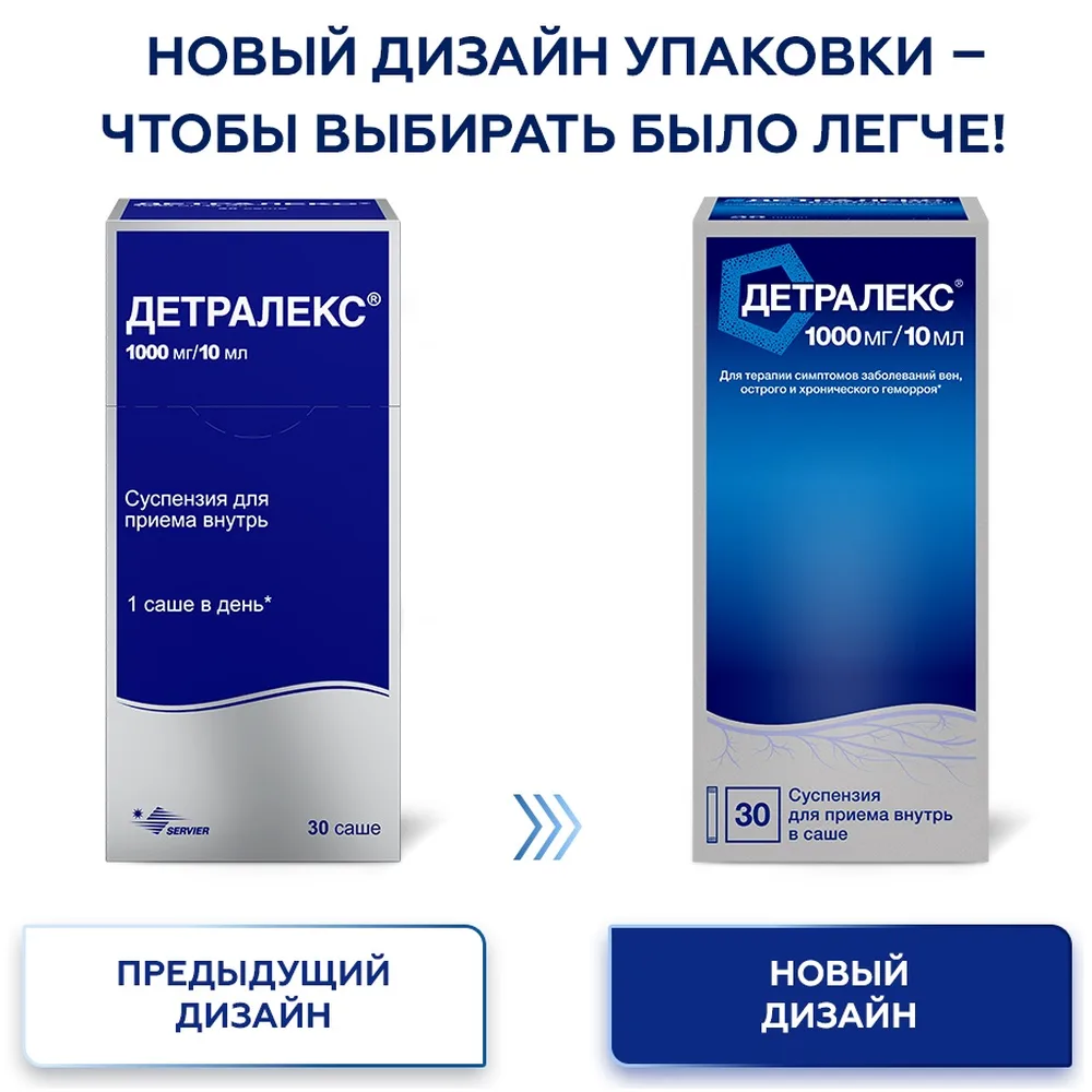 Detralex 1000 mg/10 ml 30 pcs sachet oral suspension