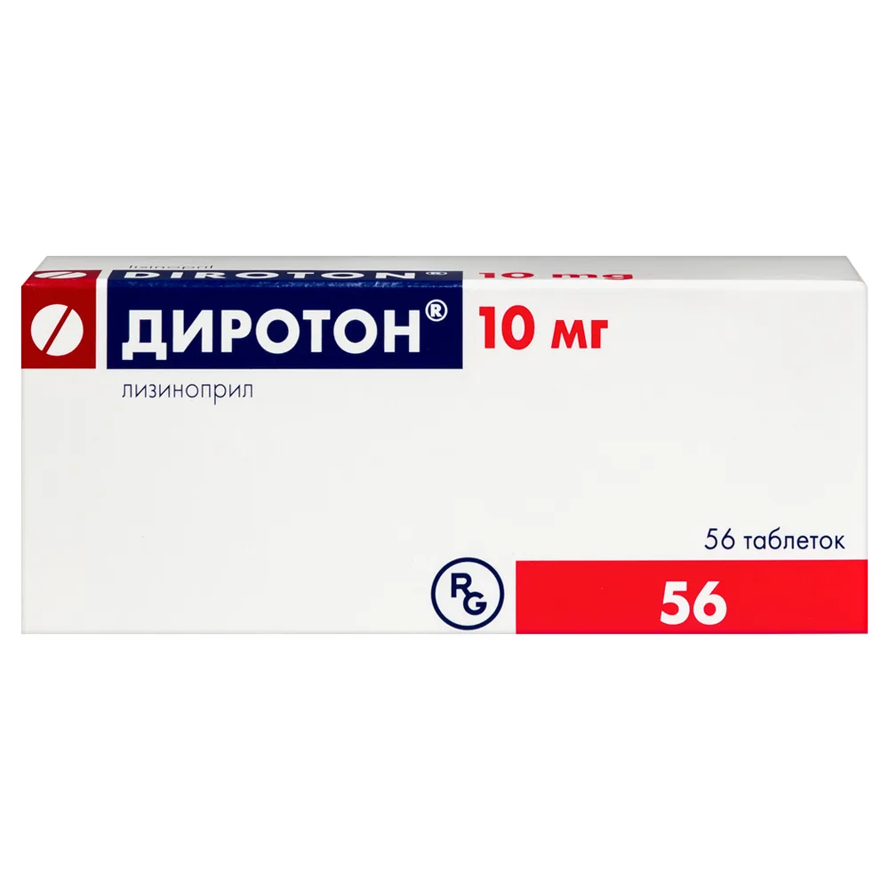 Diroton 10 mg 56 tablets