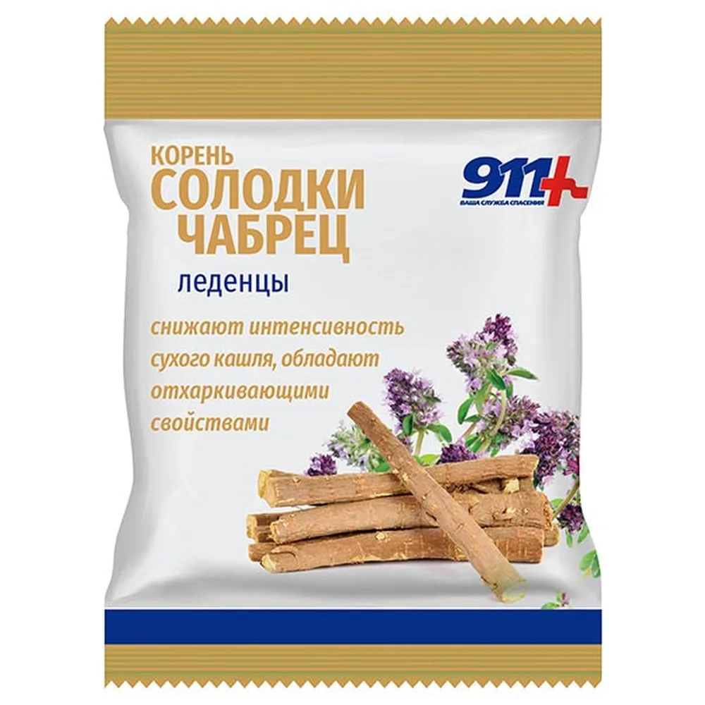 911 Your Rescue Service Lozenges Licorice Root Thyme with Vitamin C Lozenges 2.5 g 50 g