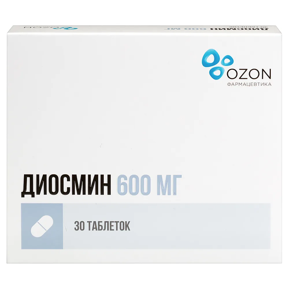 Diosmin 600 mg 30 coated tablets
