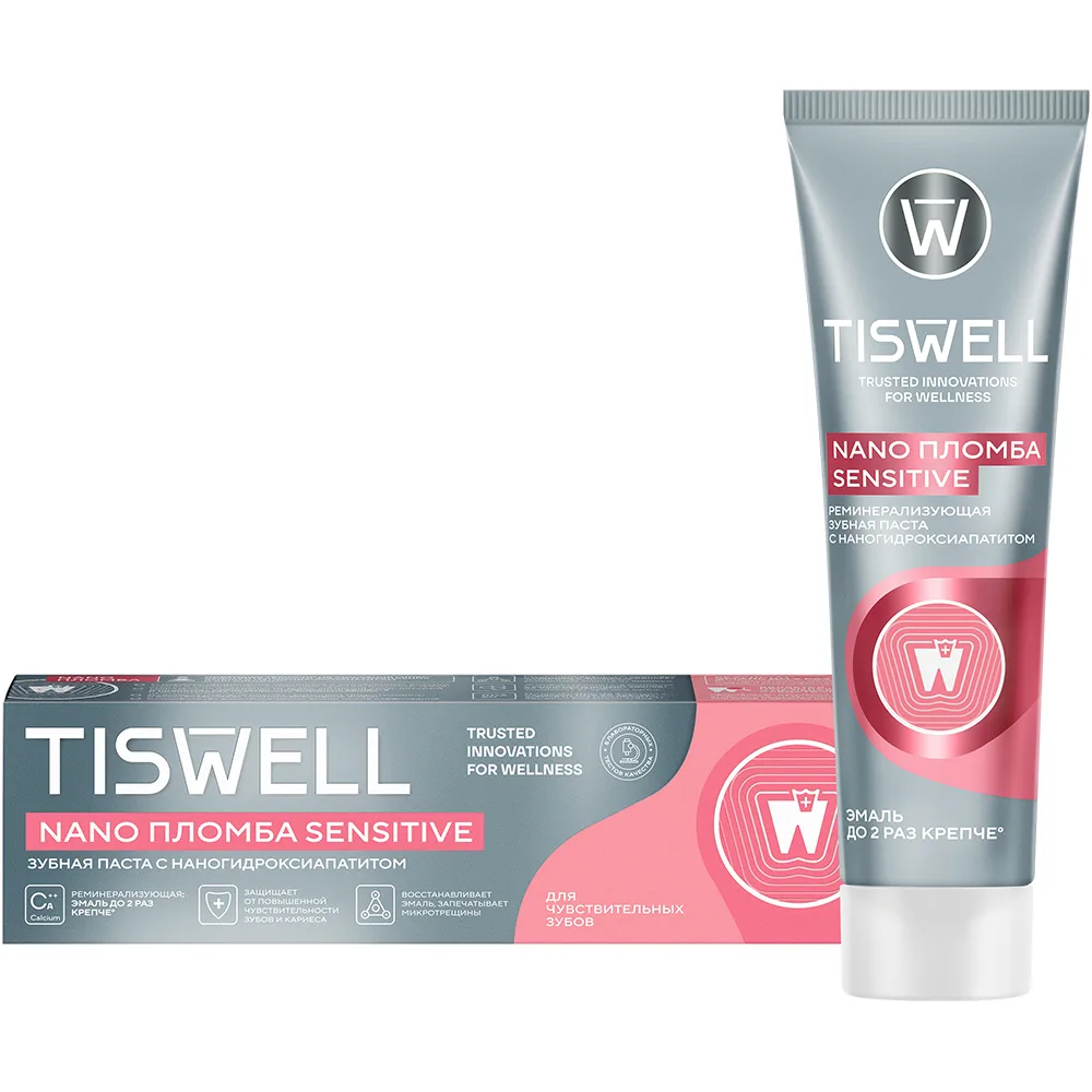 Tiswell Remineralizing Toothpaste with Nanohydroxyapatite for Sensitive Teeth 110 g