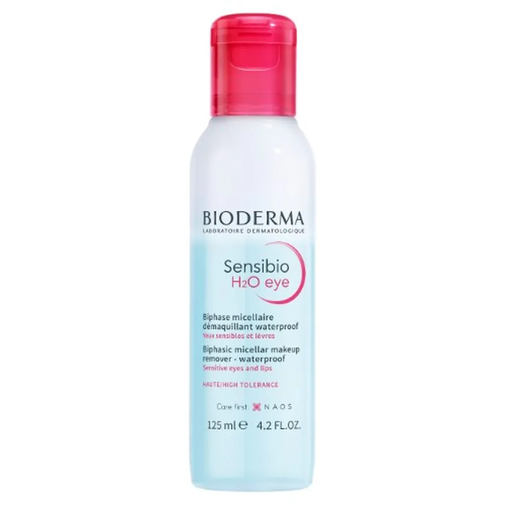 Bioderma Sensibio H2O Bi-Phase Micellar Cleansing Solution for Eyes and Lips 125 ml