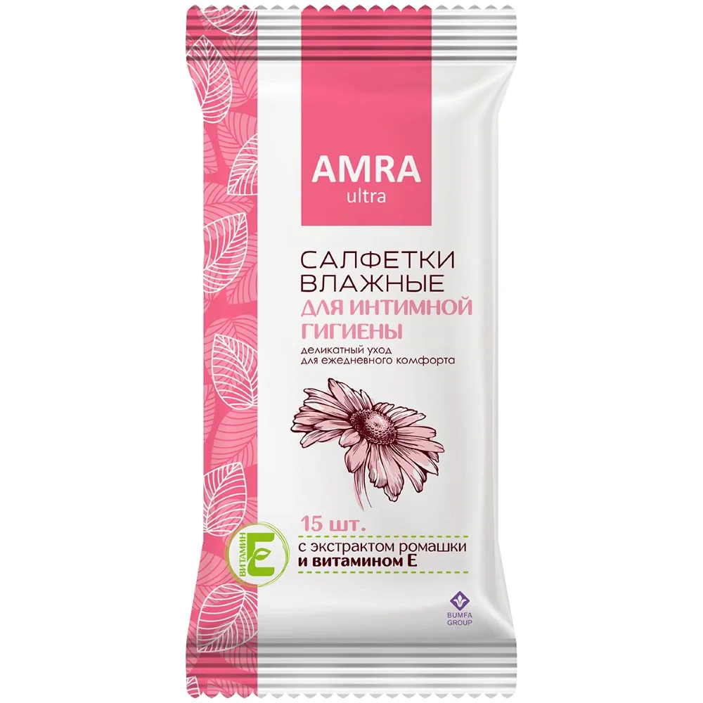Amra intimate hygiene wipes 15 pcs.